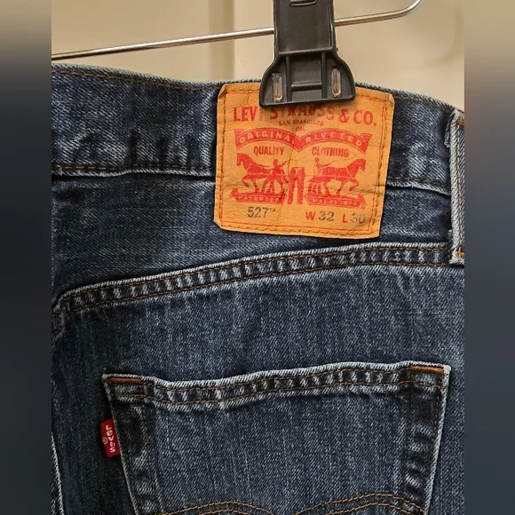 Levi's 527 Blue Straight Jeans Classic Denim W32 x L30